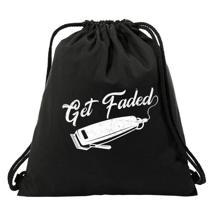 Get Faded Barber Razor Drawstring Bag