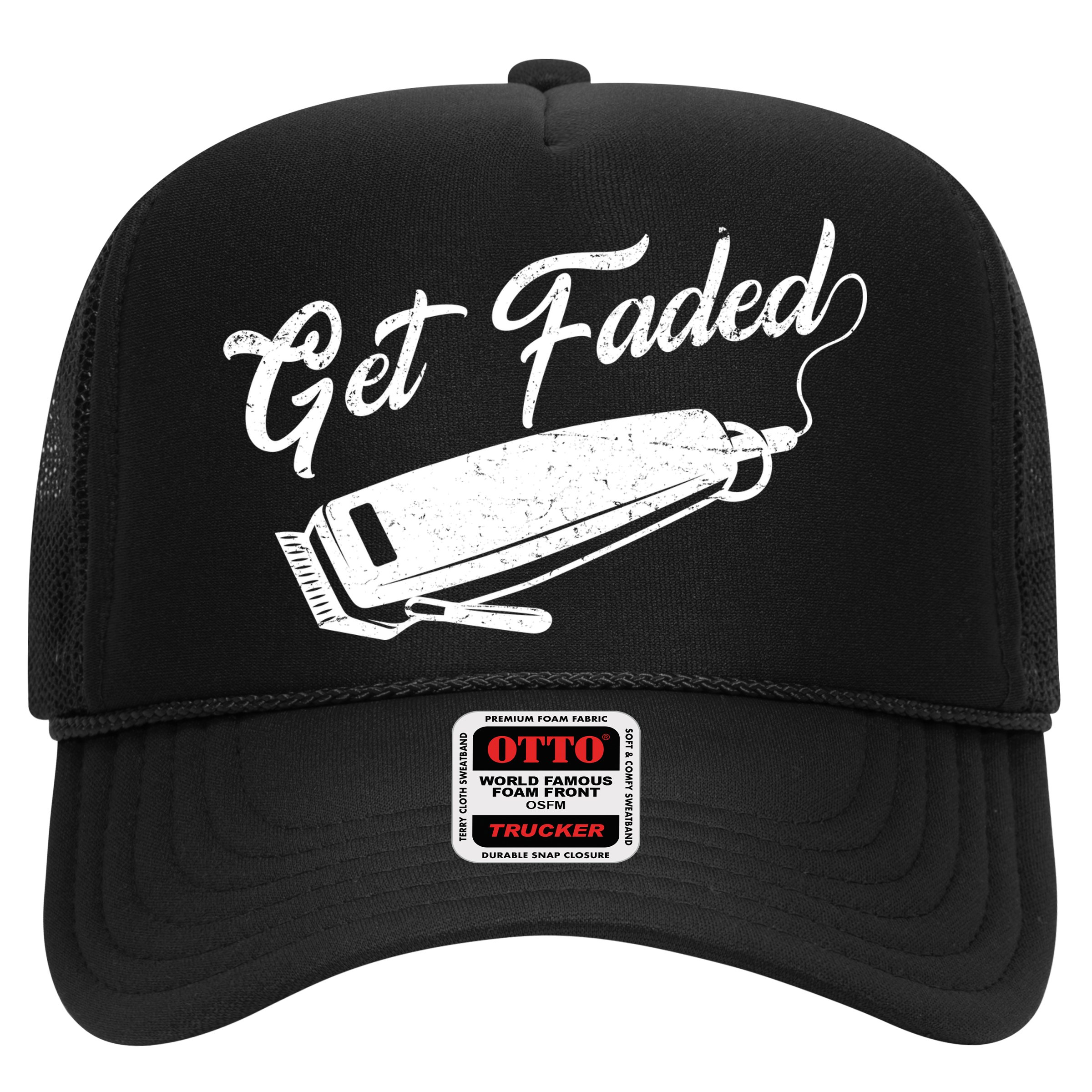 Get Faded Barber Razor Trucker Hat