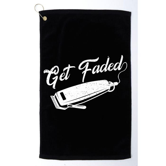 Get Faded Barber Razor Golf Towel