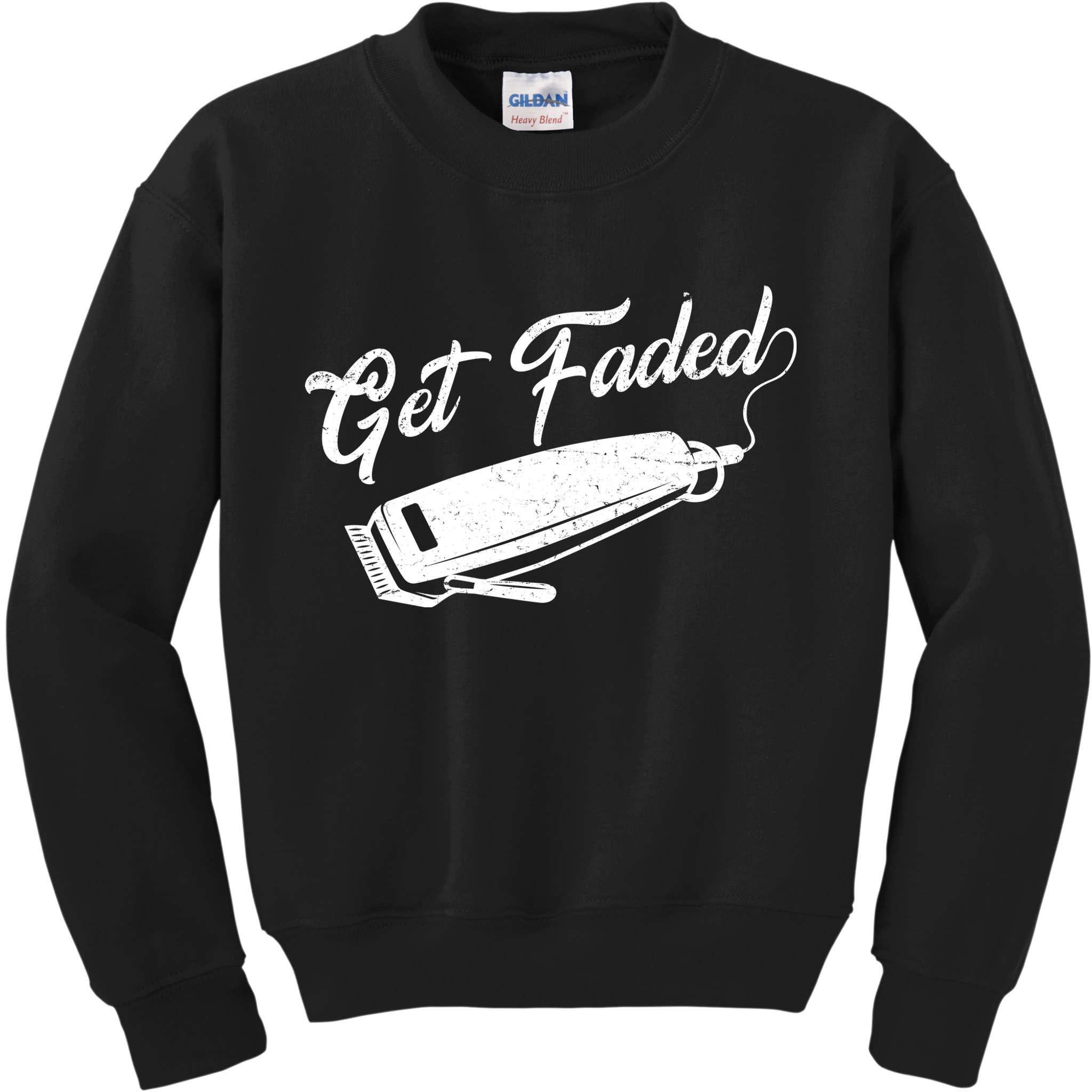 Get Faded Barber Razor Kids Sweatshirt