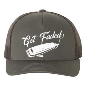 Get Faded Barber Razor Yupoong Adult 5-Panel Trucker Hat