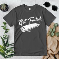 Get Faded Barber Razor Premium T-Shirt