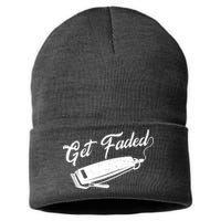 Get Faded Barber Razor Sustainable Knit Beanie