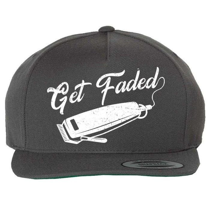 Get Faded Barber Razor Wool Snapback Cap