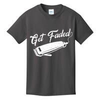 Get Faded Barber Razor Kids T-Shirt