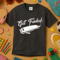 Get Faded Barber Razor Kids T-Shirt
