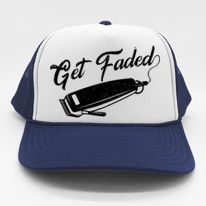 Get Faded Barber Razor Trucker Hat