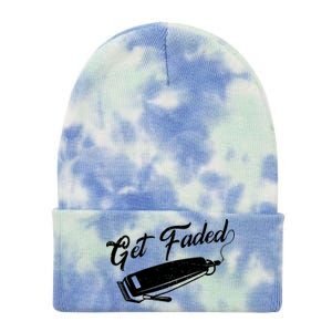 Get Faded Barber Razor Tie Dye 12in Knit Beanie