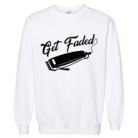 Get Faded Barber Razor Garment-Dyed Sweatshirt