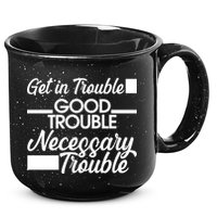 Get In Good Necessary Trouble RIP John Lewis  15oz Campfire Ceramic Mug