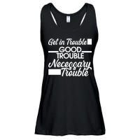 Get In Good Necessary Trouble RIP John Lewis  Ladies Essential Flowy Tank