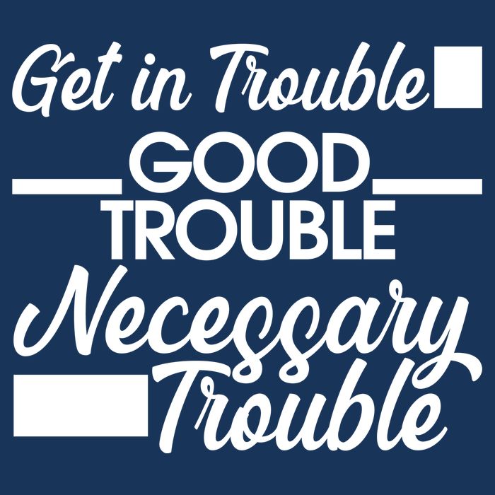 Get In Good Necessary Trouble RIP John Lewis  Infant Baby Jersey Bodysuit