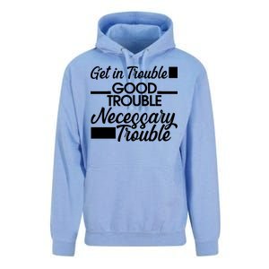 Get In Good Necessary Trouble RIP John Lewis  Unisex Surf Hoodie