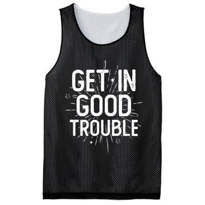 Get In Good Trouble John Lewis Quote  Mesh Reversible Basketball Jersey Tank