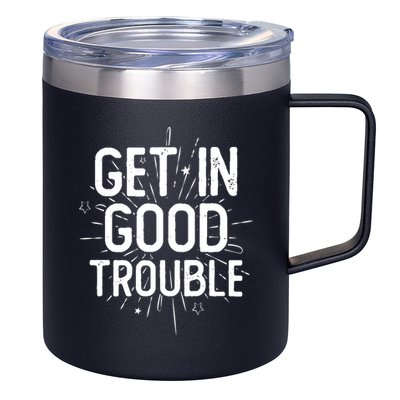 Get In Good Trouble John Lewis Quote  12oz Stainless Steel Coffee Mug