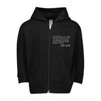 Get In Good Trouble John Lewis Quote Tribute Toddler Zip Fleece Hoodie