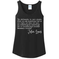 Get In Good Trouble John Lewis Quote Tribute Ladies Essential Tank