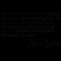 Get In Good Trouble John Lewis Quote Tribute 16oz Travel Tumbler