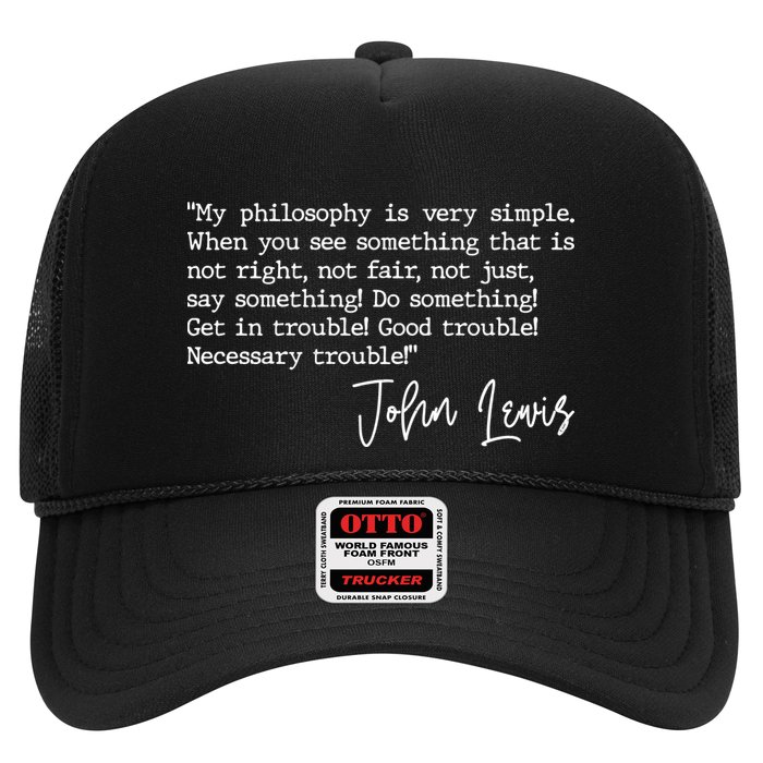Get In Good Trouble John Lewis Quote Tribute Hat