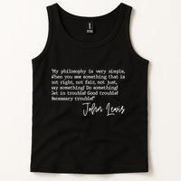 Get In Good Trouble John Lewis Quote Tribute Tank Top
