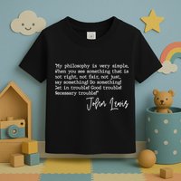 Get In Good Trouble John Lewis Quote Tribute Toddler T-Shirt