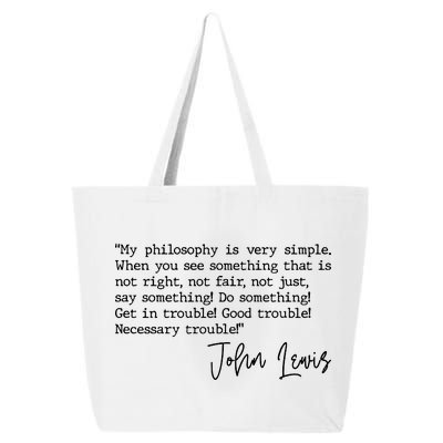 Get In Good Trouble John Lewis Quote Tribute 25L Jumbo Tote