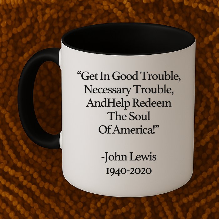 Get In Good Trouble Necessary Trouble Coffee Mug
