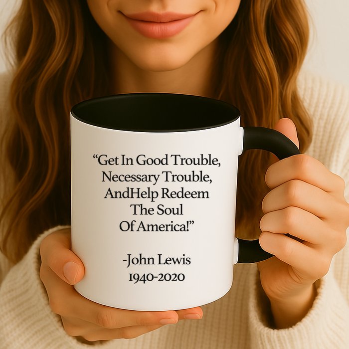Get In Good Trouble Necessary Trouble Coffee Mug