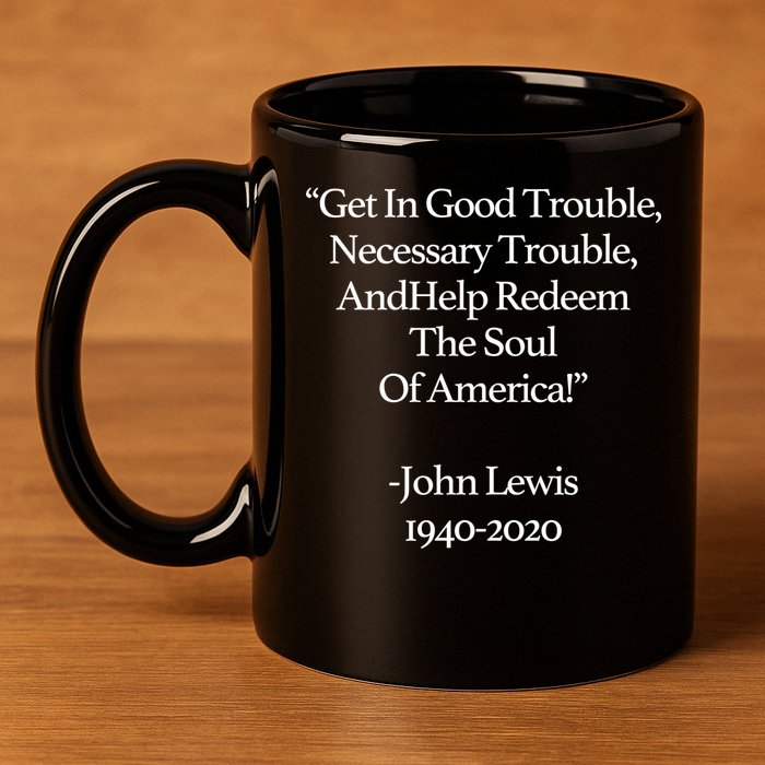 Get In Good Trouble Necessary Trouble 11oz C Handle Ceramic Mug