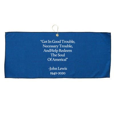 Get In Good Trouble Necessary Trouble Large Microfiber Waffle Golf Towel