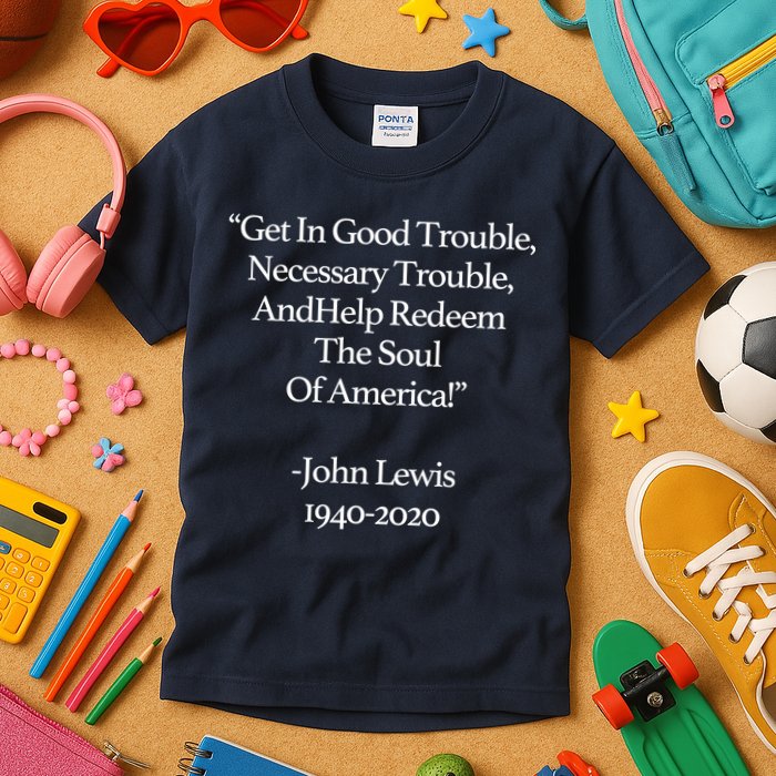 Get In Good Trouble Necessary Trouble Kids T-Shirt