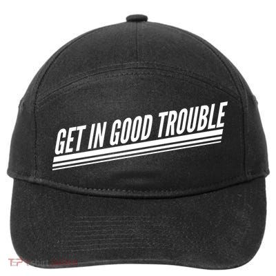 Get In Good Trouble Rep John Lewis Quote  7-Panel Snapback Hat