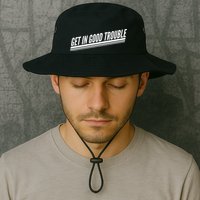 Get In Good Trouble Rep John Lewis Quote  Bucket Hat