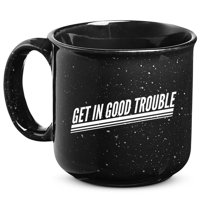 Get In Good Trouble Rep John Lewis Quote  15oz Campfire Ceramic Mug