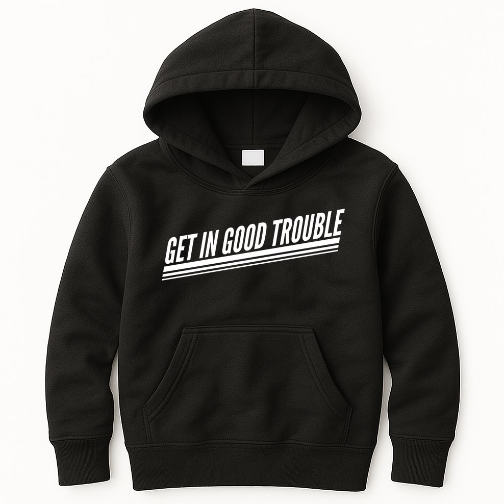 Get In Good Trouble Rep John Lewis Quote  Kids Hoodie