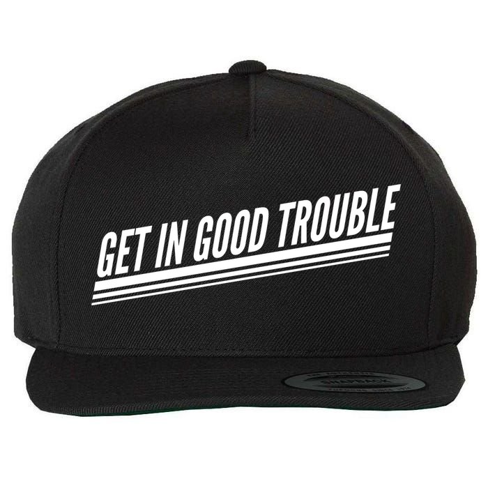 Get In Good Trouble Rep John Lewis Quote  Wool Snapback Cap