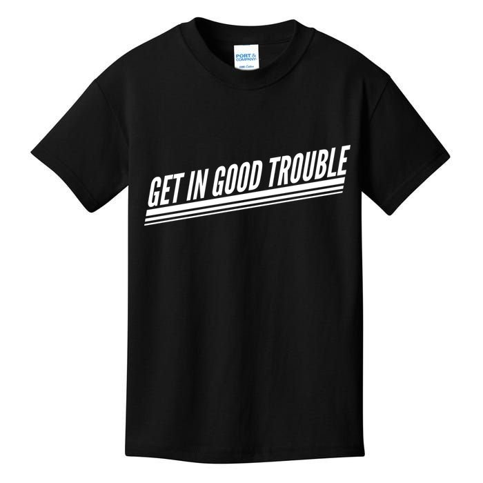 Get In Good Trouble Rep John Lewis Quote  Kids T-Shirt
