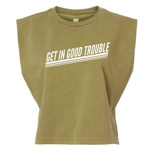 Get In Good Trouble Rep John Lewis Quote  Garment-Dyed Women's Muscle Tee