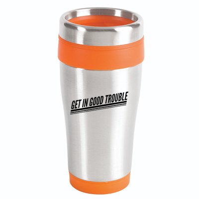 Get In Good Trouble Rep John Lewis Quote  16oz Travel Tumbler