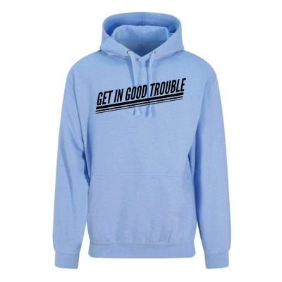 Get In Good Trouble Rep John Lewis Quote  Unisex Surf Hoodie