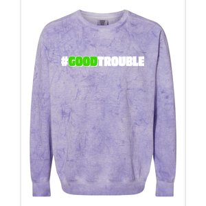 Get In #GoodTrouble John Lewis Tribute Colorblast Crewneck Sweatshirt