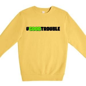 Get In #GoodTrouble John Lewis Tribute Premium Crewneck Sweatshirt