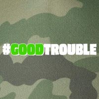 Get In #GoodTrouble John Lewis Tribute Legacy Tie Dye Trucker Hat