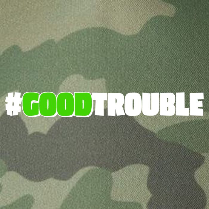 Get In #GoodTrouble John Lewis Tribute Legacy Tie Dye Trucker Hat