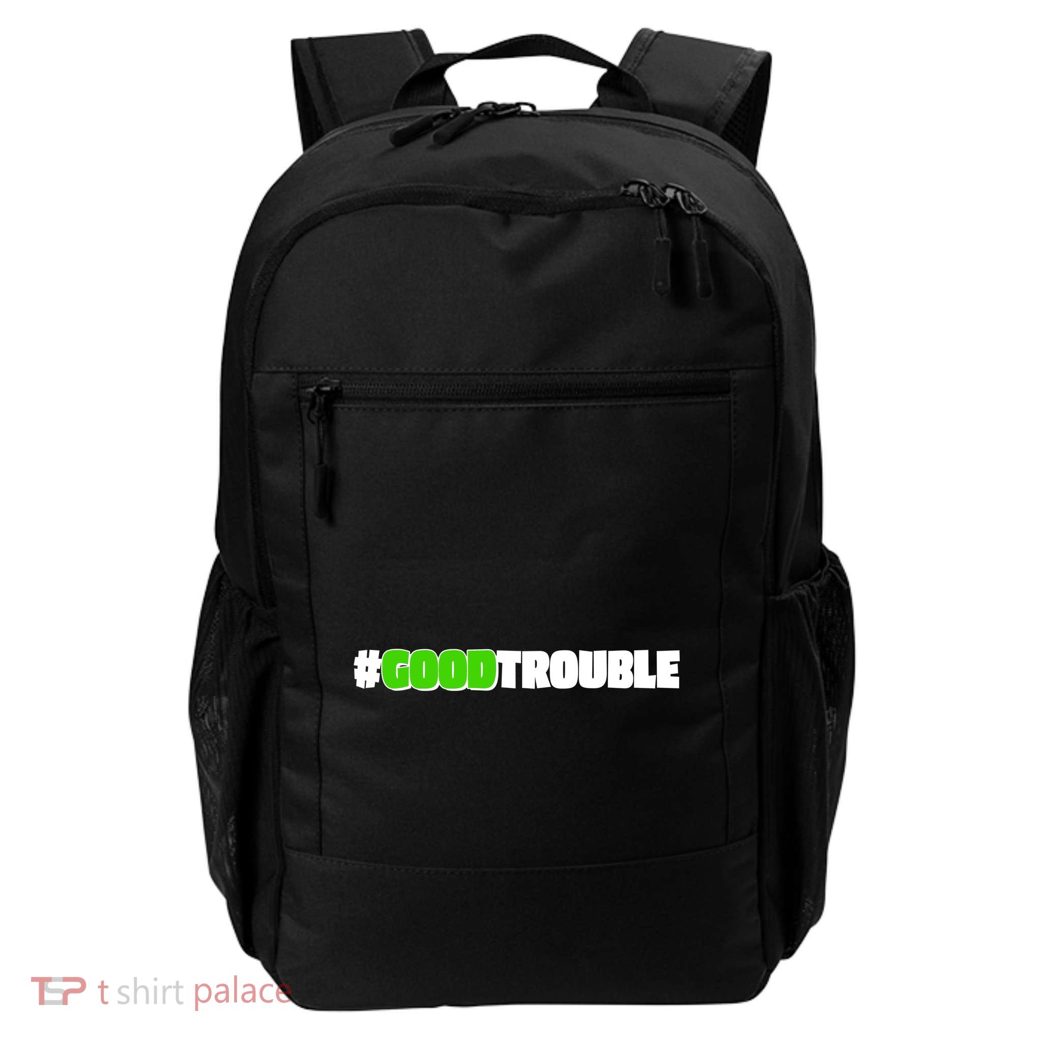 Get In #GoodTrouble John Lewis Tribute Daily Commute Backpack