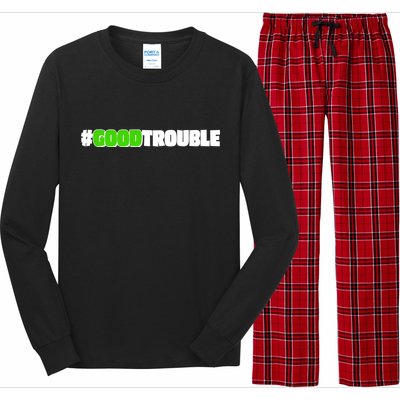 Get In #GoodTrouble John Lewis Tribute Long Sleeve Pajama Set