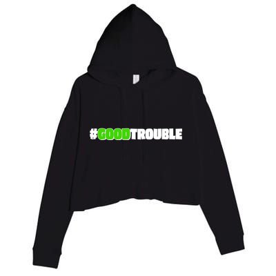 Get In #GoodTrouble John Lewis Tribute Crop Fleece Hoodie