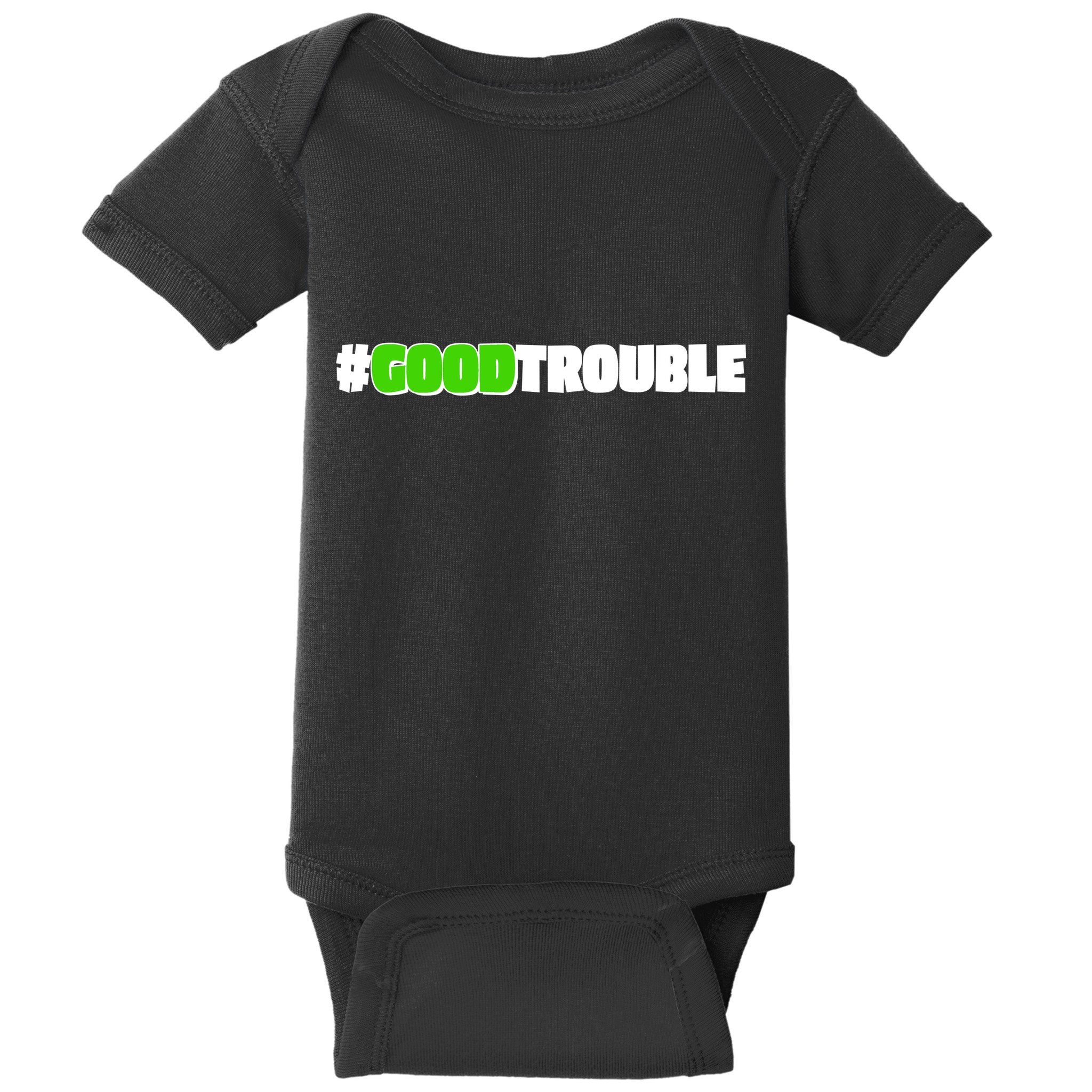 Get In #GoodTrouble John Lewis Tribute Baby Bodysuit