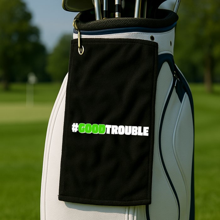 Get In #GoodTrouble John Lewis Tribute Golf Towel