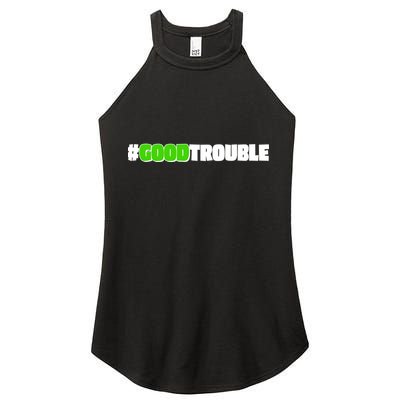 Get In #GoodTrouble John Lewis Tribute Women's Perfect Tri Rocker Tank